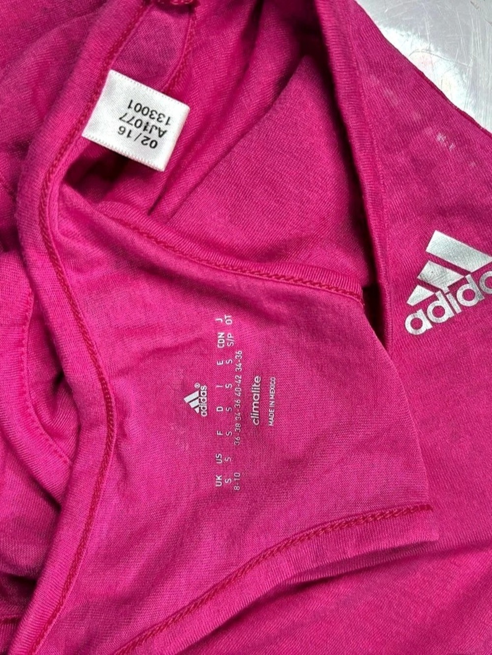 adidas Climacool Racerback Tank Pink Small - Picture 10 of 11